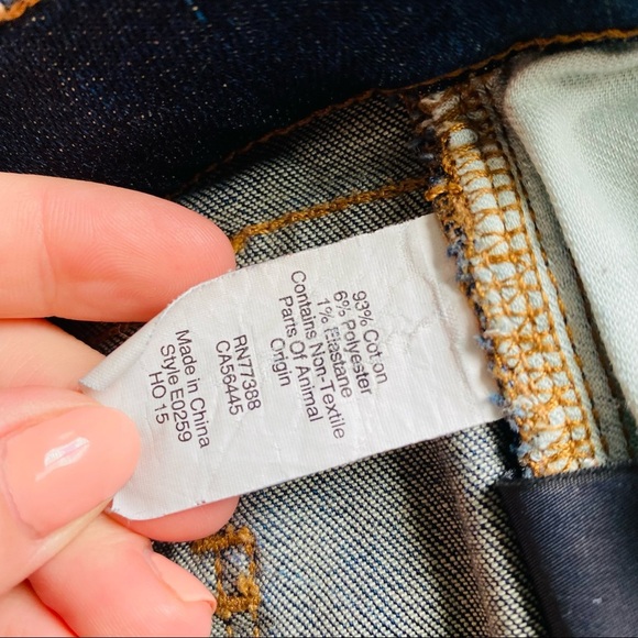 Madewell Skinny Skinny Denim Jeans Blue Sz 26 - Picture 9 of 11